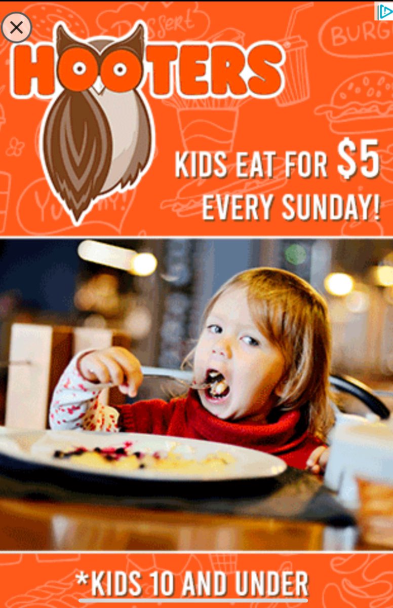 Spichlerr's tweet photo. I bet the place is just crawling with kids from the post church crowd. #hooters #targetdemographic https://t.co/3qflO8CxiU