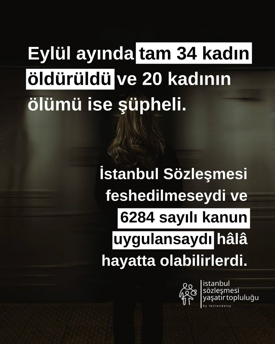 lostondaisy's tweet photo. istanbul sözleşmesi feshedilmeseydi ve 6284 sayılı kanun uygulanıyor olsaydı kadınlarımız hâlâ hayatta olabilirdi 

#YasayıUygulaYasaSonVer https://t.co/rrSbGtJmTM