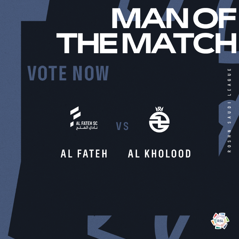 SPL_EN's tweet photo. You can now vote for your Man of the Match from #FATKHO! ๐๐
#RoshnSaudiLeague