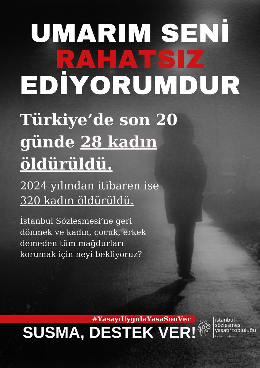 umarım seni rahatsız ediyorumdur

#YasayıUygulaYasaSonVer
