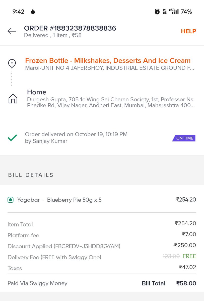 Durgesh Gupta - 0/100 (@durgeshg7) on Twitter photo I made a order worth Rs.300 but I received product worth Rs.30 that too Wrong. Entire Order is missing. Send me the product or Refund in Swiggy Money or Voucher.
You can also confirm with the Delivery boy, he also had called customer care.
<a href="/SwiggyCares/">Swiggy Cares</a> <a href="/Swiggy/">Swiggy Food</a> <a href="/frozenbottle_in/">Frozen Bottle</a> I made a order worth Rs.300 but I received product worth Rs.30 that too Wrong. Entire Order is missing. Send me the product or Refund in Swiggy Money or Voucher.
You can also confirm with the Delivery boy, he also had called customer care.
<a href="/SwiggyCares/">Swiggy Cares</a> <a href="/Swiggy/">Swiggy Food</a> <a href="/frozenbottle_in/">Frozen Bottle</a>
