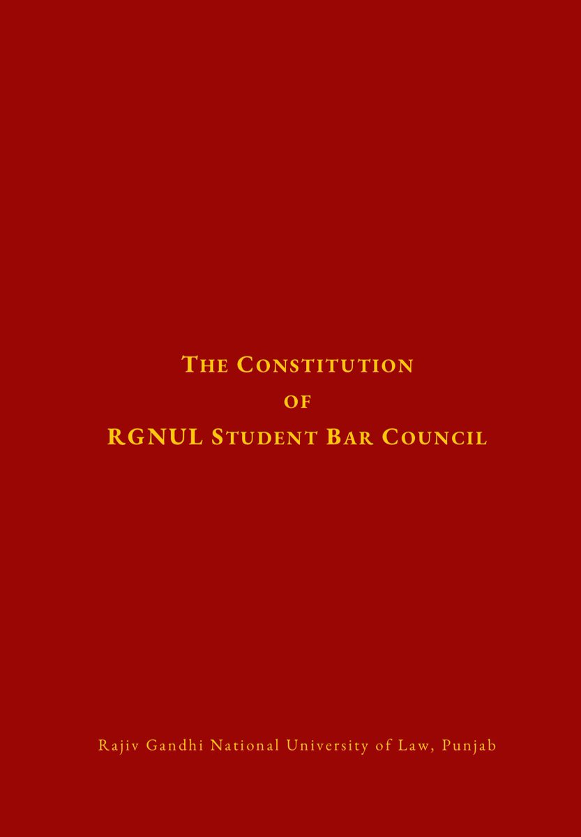 dietcoke1108's tweet photo. The Interim Student Body of Rajiv Gandhi National University of Law, Punjab in the presence of @ProfFMustafa - the Vice Chancellor of CNLU Patna has officially ratified the RGNUL Student Bar Council's Draft Constitution. https://t.co/FrBQgFSsss
