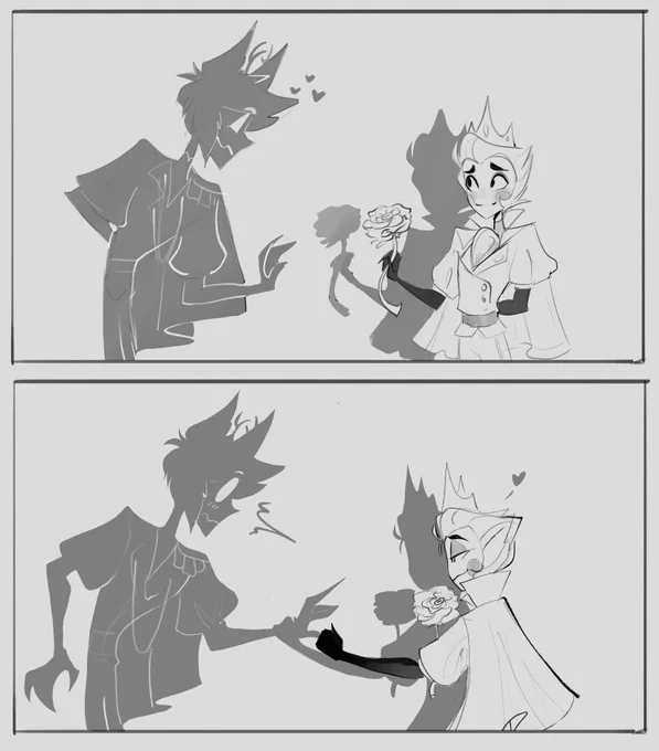 A Thank You Kiss 😚 Alastor is losing it LMAO [Royal AU] #radioapple #HazbinHotel 📻🍎 