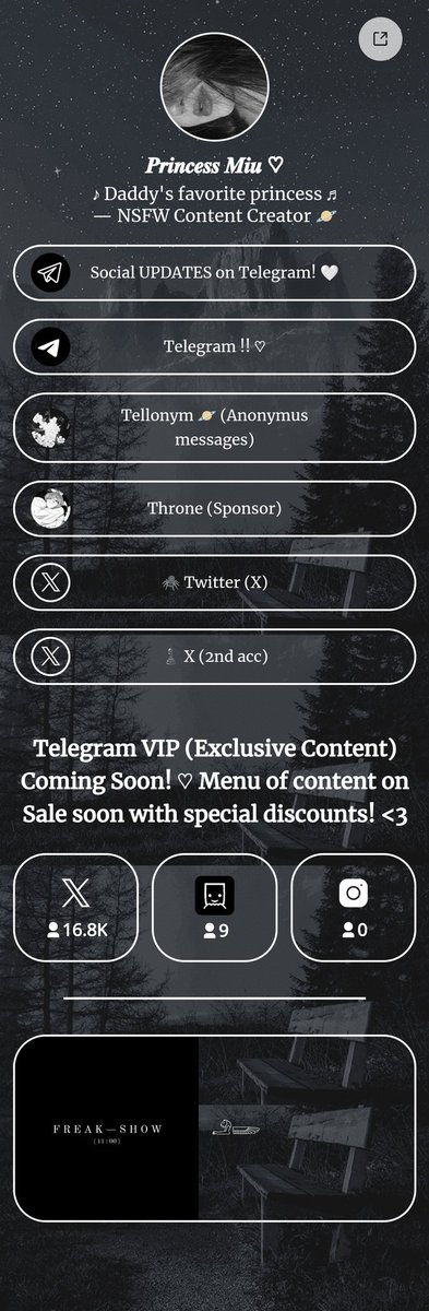 miumi93's tweet photo. Les recuerdo que todas mis redes sociales las estaré actualizando en mi bio. Además acabo de crear un grupito  en telegram para avisos de publicaciones, encuestas de contenido y regalitos, etc. Vayan a verlo bebés. 💖 https://t.co/vuueWivehV