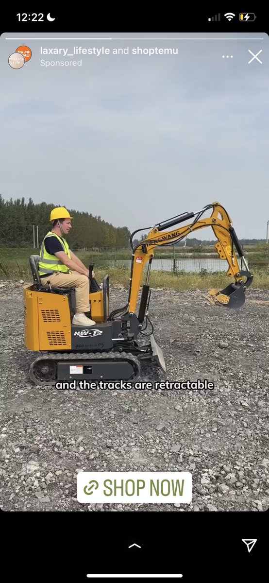 one like and I’ll buy the tiny excavator from temu
