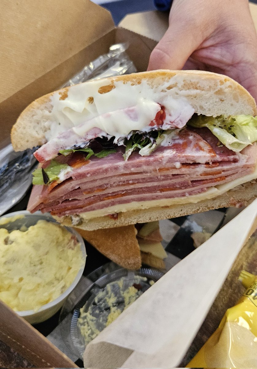 LanceMcAlister's tweet photo. Our weekend find: 1st time at @LehrsPrime in Milford. 
Enjoyed box lunches and a beer in their Taproom. Grabbed a couple of steaks, chicken breasts, and meatballs to bring home. Friendly staff. That's a great stop! https://t.co/1hbAiqWBdD
