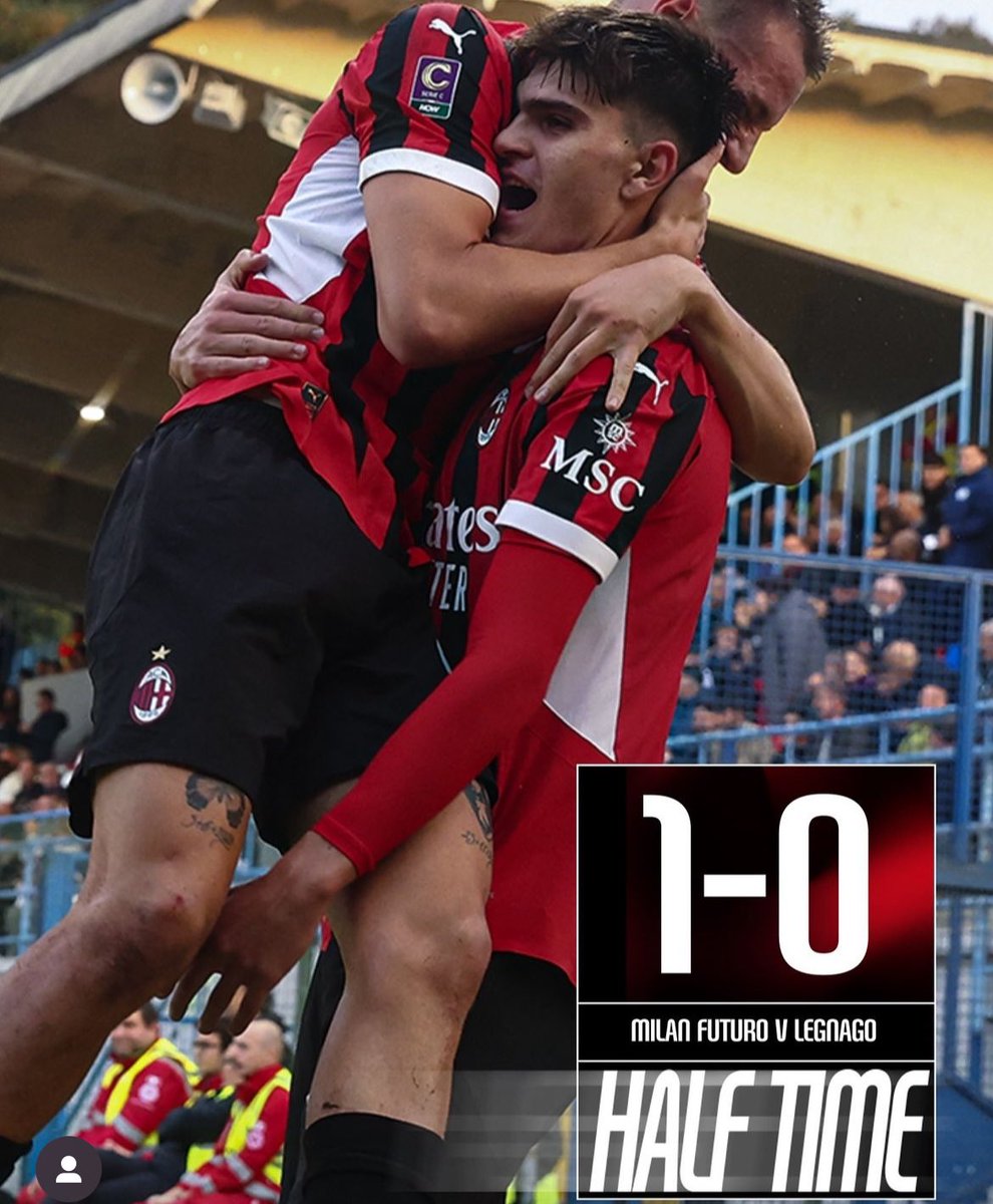 dome_tava's tweet photo. #MilanFuturo
#milancommunity
1-0 per i ragazzi in quest 1t contro il #Legnago . La squadra veneta in un paio di circostanze è andata vicina al vantaggio , noi sempre fatica nel crear occasioni concrete salvo una con tiro di #Zeroli . Bravo #Barte a sbloccarla . Chiudiamola . https://t.co/QjwmzfwM4H