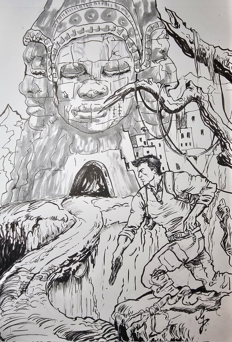 Day 20 - Uncharted 

Nathan Drake from the Uncharted series of video games which also spawned a movie with Tom Holland

#inktober #inktober2024 #uncharted