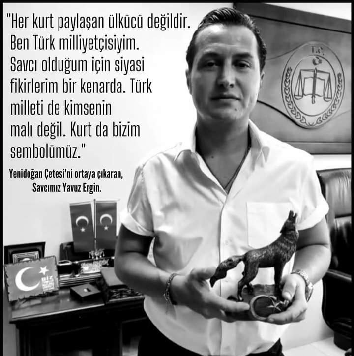 GoktasSeynur's tweet photo. Yenidoğan Çetesi'ni ortaya çıkaran, Savcımız
YAVUZ ERGİN

"Her kurt paylaşan ülkücü degildir. Ben TÜRK milliyetçisiyim. Savcı olduğum için siyasi fikirlerim bir kenarda.
Kurt da Türk'lüğün semboli." ⚖️  🇹🇷 https://t.co/bS8lcavLzo