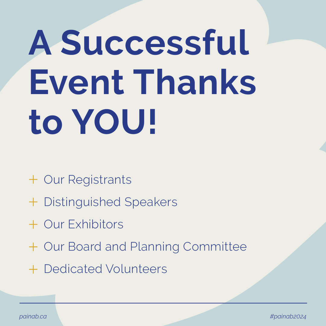 Alberta_Pain's tweet photo. Another successful event in the books thanks to YOU!⁠ Your participation made it a memorable event filled with learning, collaboration, and connection. https://t.co/HyZpaVApUl