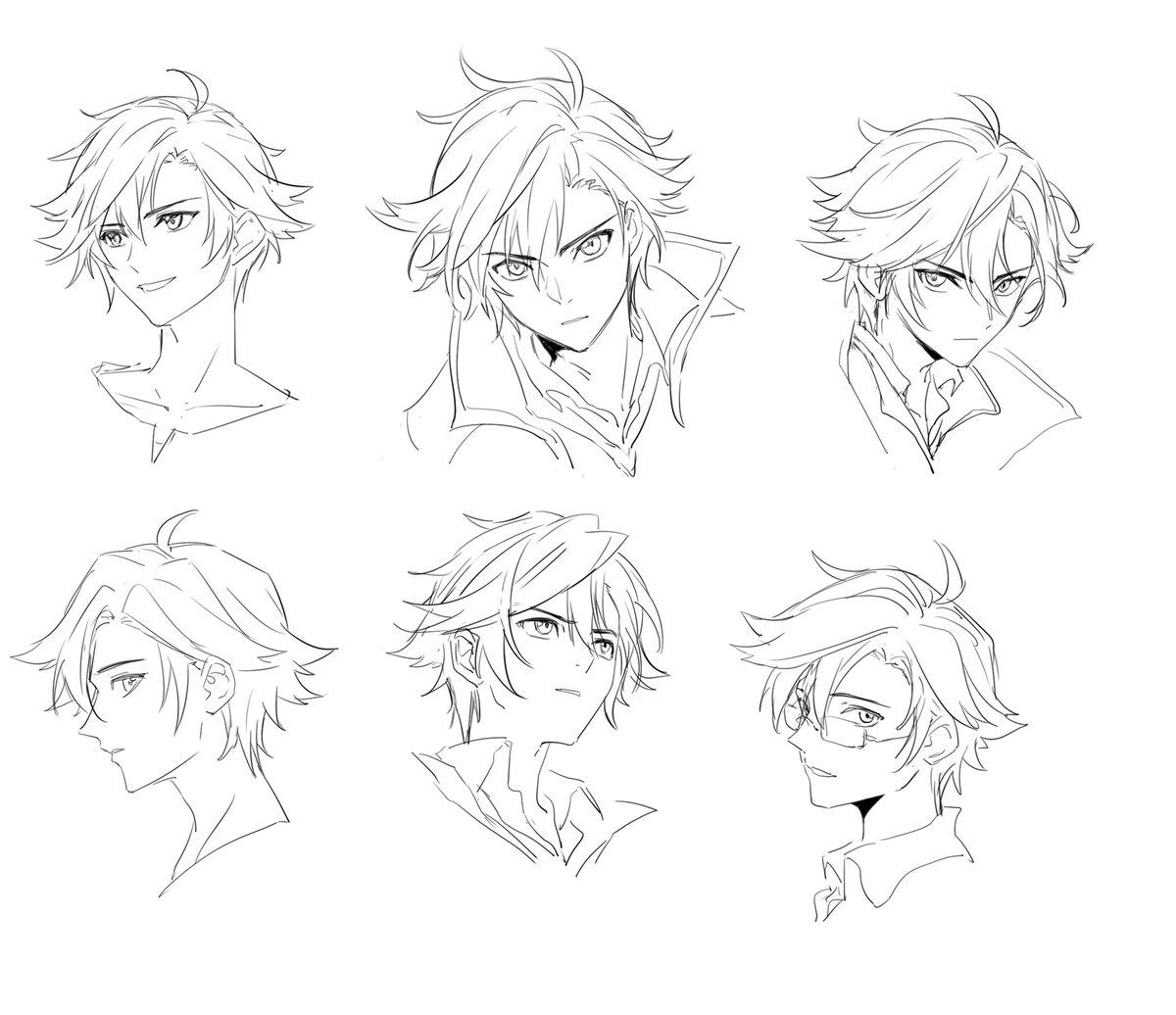 northwindddd's tweet photo. 一些完全个人手癖画风的凛凛 https://t.co/fMjXqK2jXT