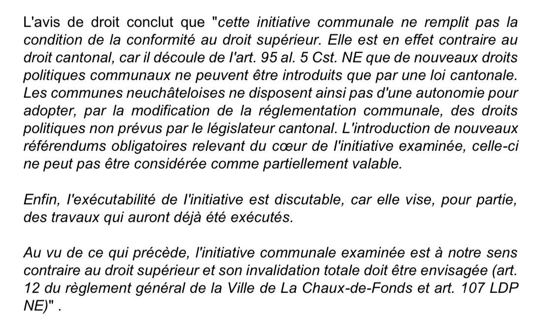Je suis client occasionnel ou professionnel régulier de 3 des 5 initiants chaux-de-fonniers voulant instaurer des référendums obligatoires sur tout projet de stationnement. Ils se mettent le doigt dans l’œil sur toute la ligne. Mais je ne les boycotte pas pour autant. Calmos !!!
