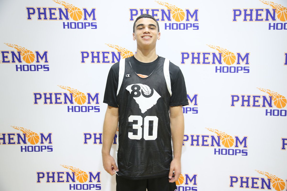 2026 6'1 JaQuell Brown (Goose Creek) is explosive for a guard. High riser on both sides, but really like his ability to create and be a playmaker on the court. Excels when attacking the basket.  #SCTop80 #PhenomHoops