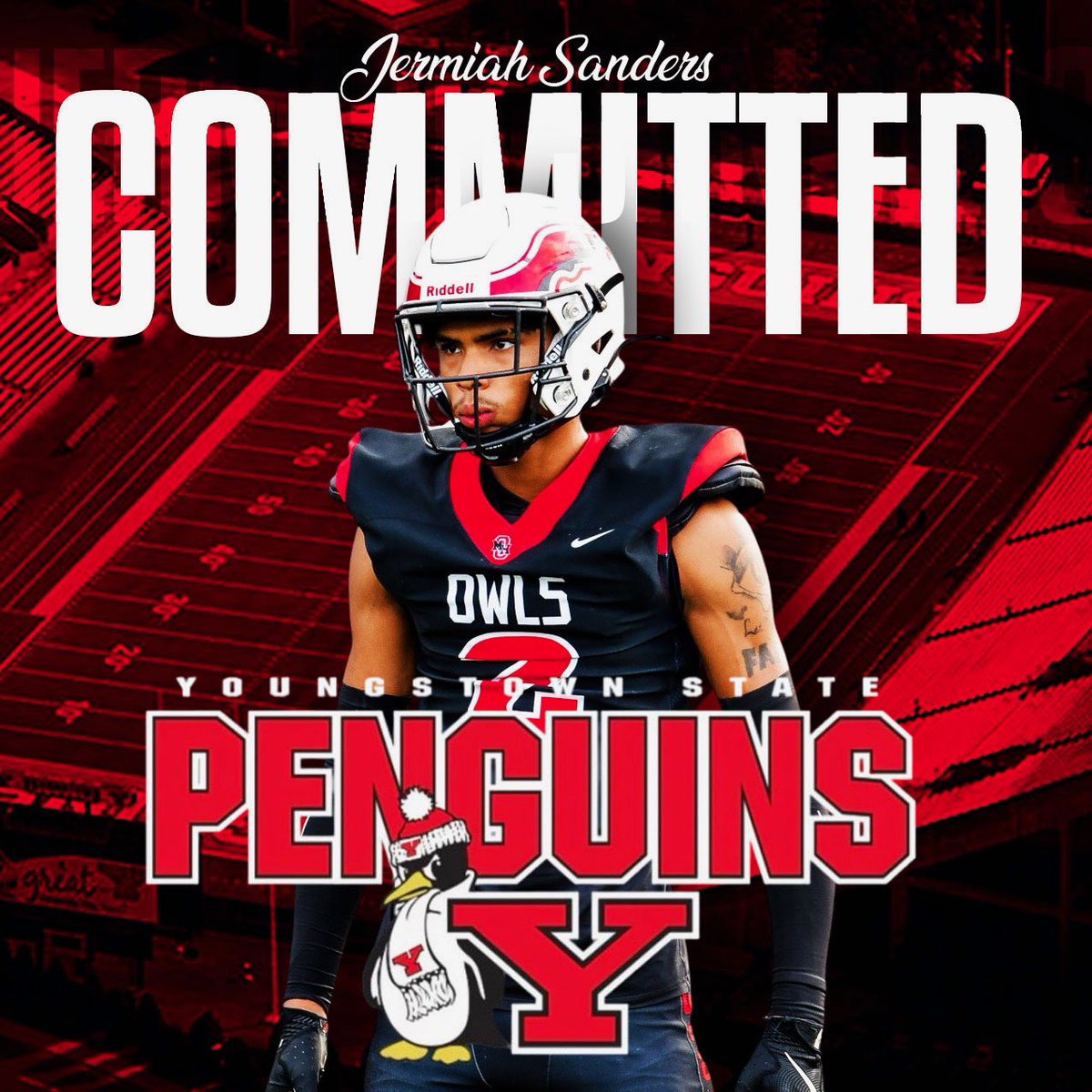 Jeremiah4Sander's tweet image. #AGTG✝️ Officially 1000% COMMITTED TO @ysufootball 🔴⚪️⚫️!!! Let’s go Penguins🐧! #Blessed
@OhioPrepsRivals @On3Recruits @CoachTVoss