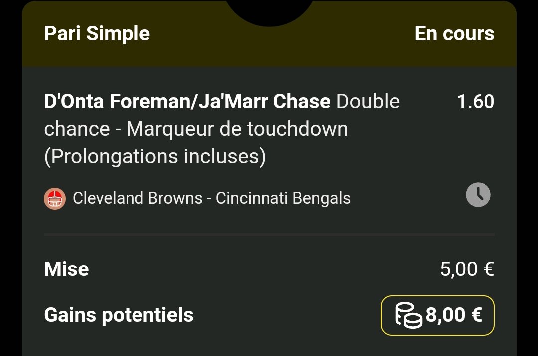 Mika_Pronos's tweet photo. Bankroll d'Octobre a Noël
Bets 19 et 20
BK : 37,20€
#NFL RedZone (19h)
🏟️ Browns vs Bengals
⭐ Foreman ou Chase TD
↪️ Cote a 1.60
💰 Mise : 5€
🏟️ Packers vs Texans
⭐ Packers de 4 ou +
↪️ Cote a 1.92
💰 Mise : 5€
Rt et ❤️ appréciés
#TeamParieur #TeamNFL #TeamParieurs https://t.co/GoovvngoNA