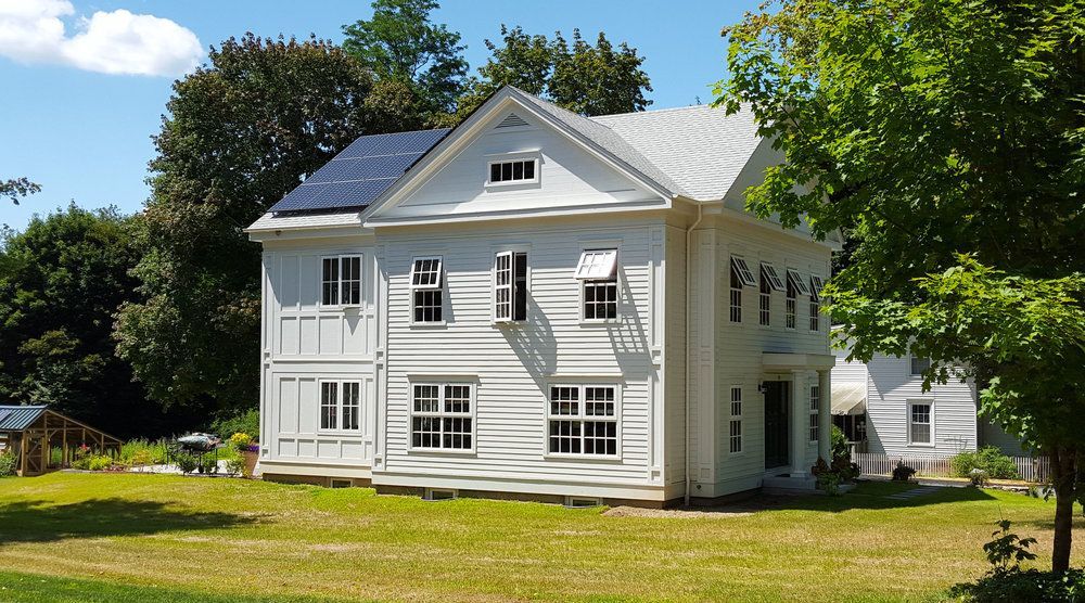Environmental stewardship is always top-of-mind at Trillium. Now celebrating 20 years of green architecture, this award-winning design at the Taft School exemplifies our approach to elegant, sustainable homes. #SustainableHome #passivehouse #netzero #architecture #greendesign