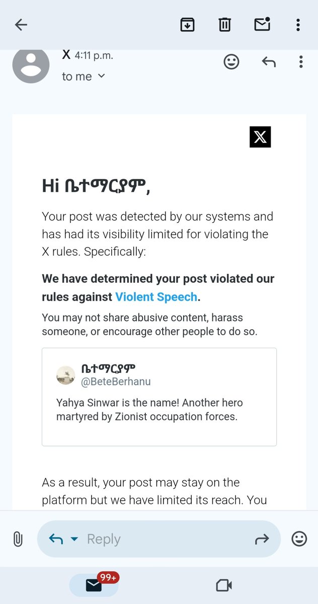 BeteBerhanu's tweet photo. F*ck you @elonmusk and your preach about free speech, you hypocrite!
Yahya Sinwar is still a hero and you are a loser! https://t.co/bQdrTSBetM