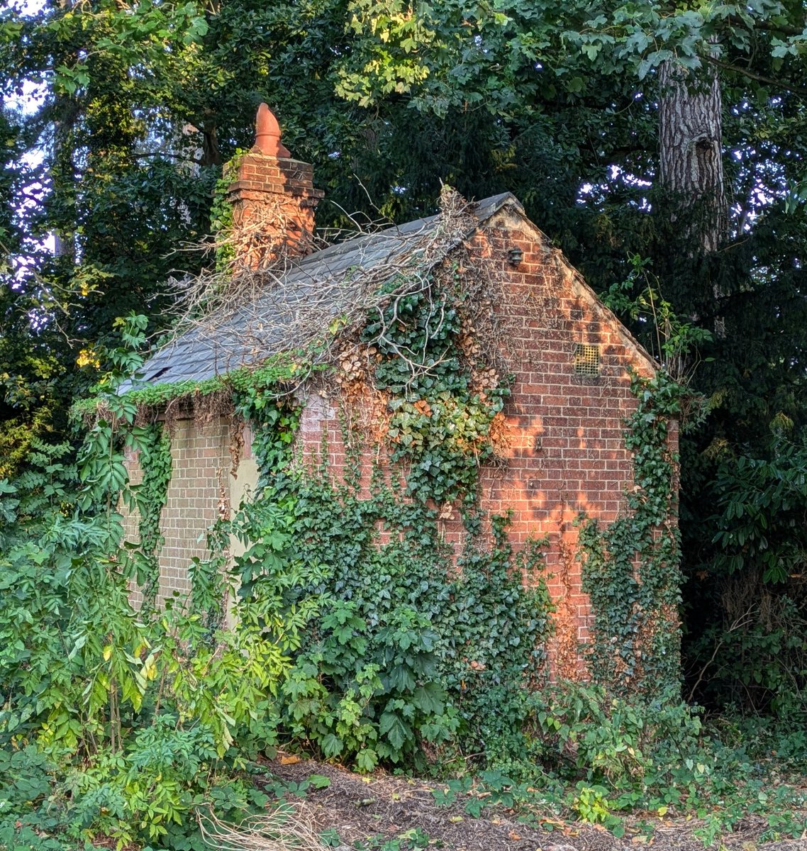 #31DaysOfGraves Day 20: Building The cemetery mess house used for many years by outdoor staff at #Bedford #cemetery.  In its heyday it would be a good spot for a well earned lunch.  Graves were dug by hand out of back breaking Bedfordshire clay. fosterhillroadcemetery.co.uk/the-cemetery-m…