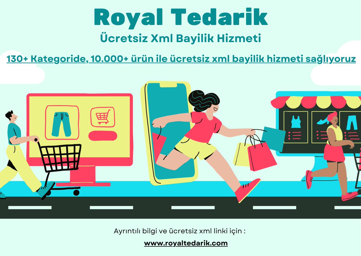 Ücretsiz Xml Bayilik hizmetimiz sayesinde pazaryeri satışlarınızı arttırabilir, kazancınızı da bu oranda yükseltebilirsiniz.
Siz satın biz gönderelim mottosu ile işlemlerimize devam ediyoruz.
royaltedarik.com
Royal Tedarik
#dropshipping #dropship #ücretsizxml #xml