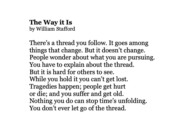 MayaCPopa's tweet photo. "You don't ever let go of the thread." https://t.co/RlxzRkHMIt