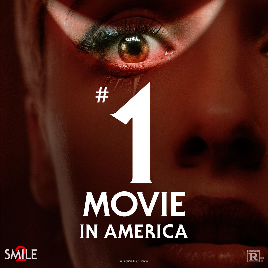 #Smile2 is the #1 movie in America. Now playing only in theatres. Get tickets. smile.movie