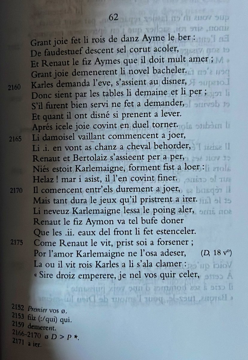 Je ne savais pas que « seeing stars » était une si vieille expression ! The more you know. (Renaut de Montauban, éd. Thomas, l. 2173-4).