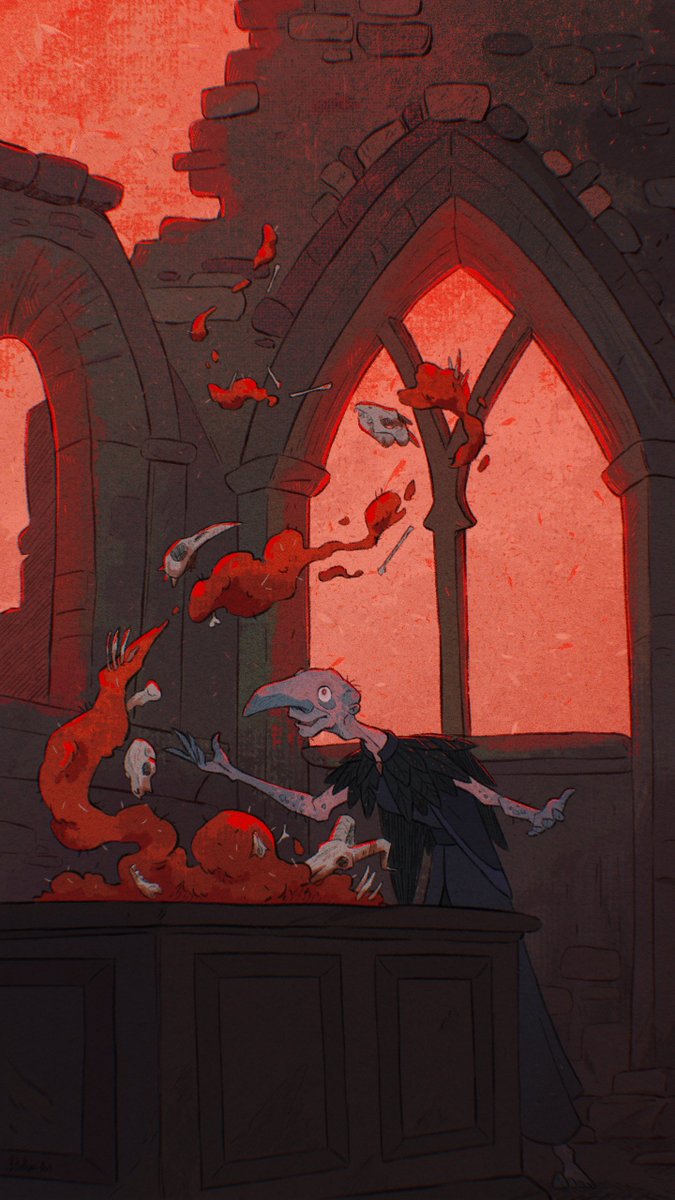 Inktober day 20: A Bloody Spell

#inktober #darkfantasy #illustration #procreate #bookillustration 
(Background inspired by a photo I found on pinterest)