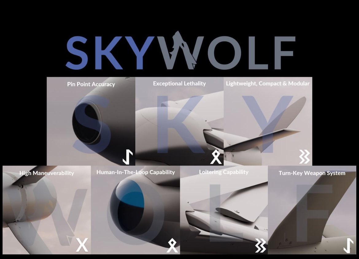 TurkishCentury's tweet photo. Türkiye's @ASTECH_DEFENCE is going to be introducing their new loitering munition #SkyWolf at the upcoming #SahaExpo on Oct 22. Stay tuned! 🇹🇷 #ASTech https://t.co/zb3f0K7Lee