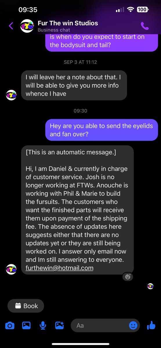 Here we go again smh. The poor communication just gets worse. Has anyone been able to get a hold of Fur the Win via email? I haven’t :/