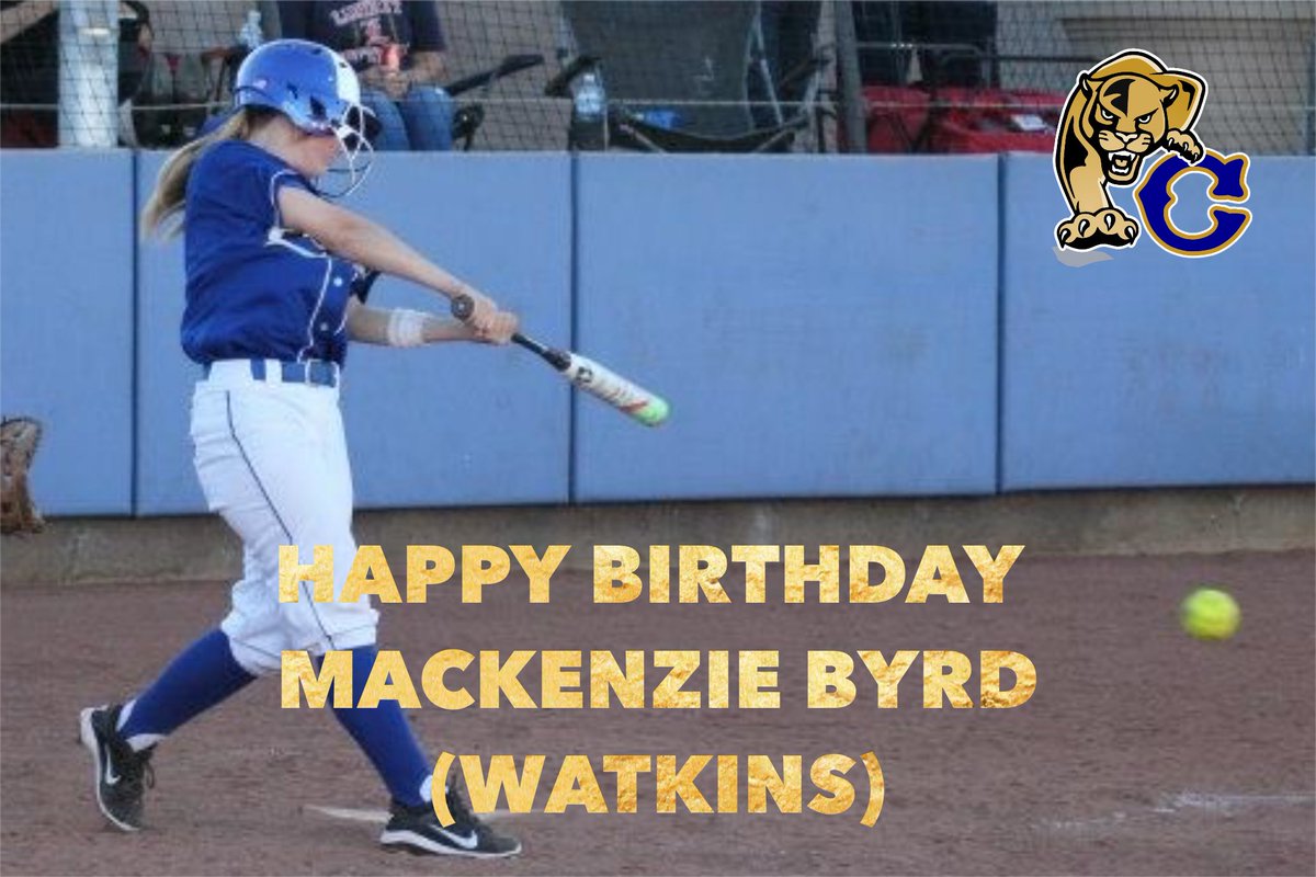 Happy birthday to former Cougar, Mackenzie (Byrd) Watkins. Mackenzie made a huge impact on her teams and few players had more big hits than Byrdie! The All-TRAC performer was a key part of our 2017 Valley Championship. Have a great day Mackenzie!!