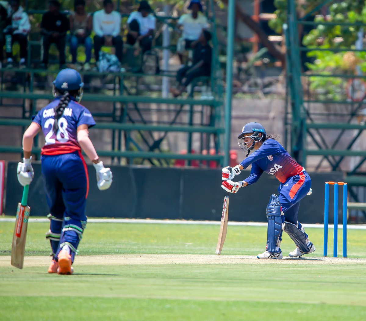 zimbabwewomen's tweet photo. #2ndODI | RESULT 

🇿🇼 lead series 2️⃣➖️0️⃣ after 6️⃣ wickets win

USA 2️⃣4️⃣8️⃣ in 49.4 ov
(Sriharsha 69,Chudasama 41 ; Nomvelo Sibanda 3-41,Josephine Nkomo 2-36)

🇿🇼 2️⃣5️⃣0️⃣➖️4️⃣ in 48.3 ov
(Modester Mupachikwa 77,Beloved Biza 46, Aditiba Chudasama 3-33)

#ZIMWvUSAW | #WeMeanCricket https://t.co/rTjC99ZSJH