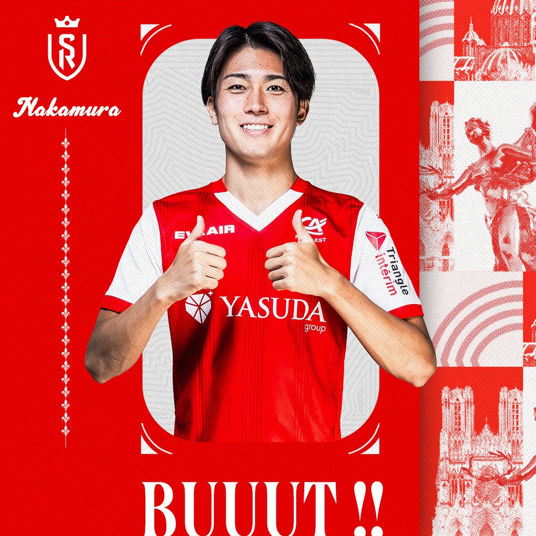 スタッド・ランス中村敬斗選手5試合連続のゴール‼️伊東純也選手との