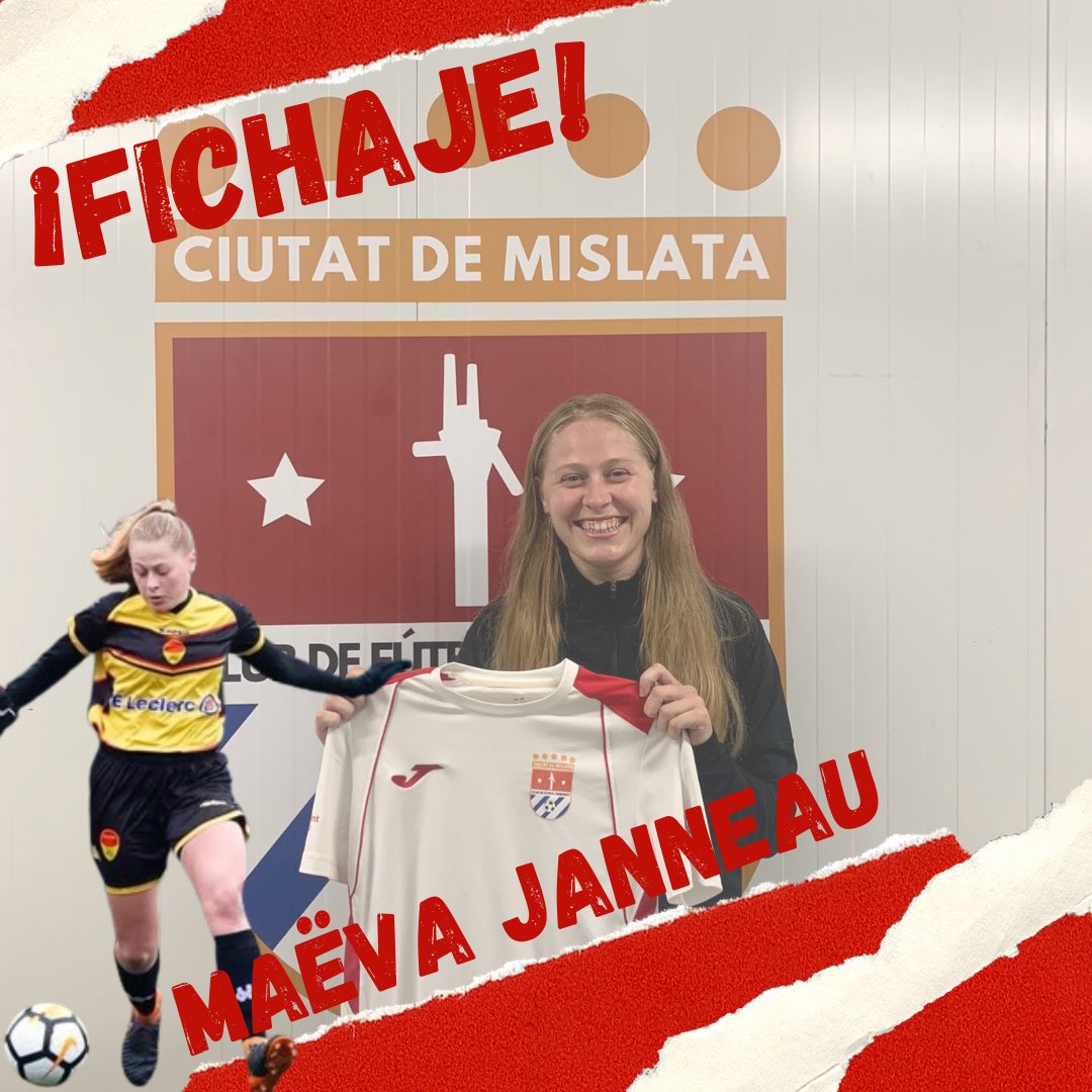 🤝🏻𝗙𝗜𝗖𝗛𝗔𝗝𝗘 𝗠𝗔𝗘̈𝗩𝗔 𝗝𝗔𝗡𝗡𝗘𝗔𝗨🤝🏻

Desde el C.F.F. Ciutat de Mislata nos complace anunciar el fichaje de Maëva Janneau para la temporada 2024/2025.
