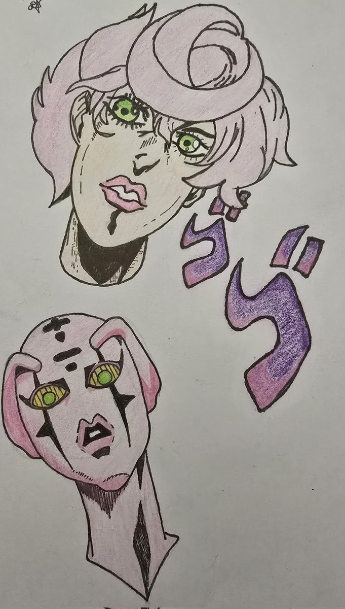 Wizard9768's tweet photo. Drew this awhile ago, just recently colored it! #JJBA #drawing #art #jjbafanart https://t.co/eTUTmgSfBX