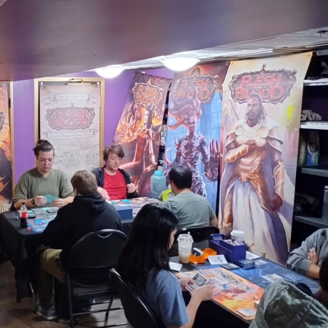 TheNegativeZone's tweet photo. Full house today for @fabtcg #proquest! 

#fabtcg #fleshandbloodtcg #tcg #cardgames https://t.co/cXBIe3TOAz https://t.co/6GrM0DyKuV