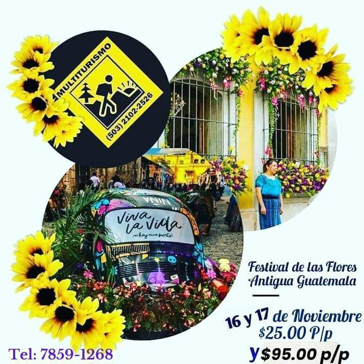 multiturismoweb's tweet photo. 🌸🌺🌹🌷🌻🌼FESTIVAL DE LAS FLORES🌼🌻🌷🌹🌺🌸 
en #Antigua_Guatemala. 🌹Ciudad de la "Eterna Primavera",🌹
 🌎#MULTITURISMO 🐞

😎Para mayor información:
 WhatsApp: 7859-1268 / 6862-4851
multiturismoweb@gmail.com https://t.co/M55LONejRv