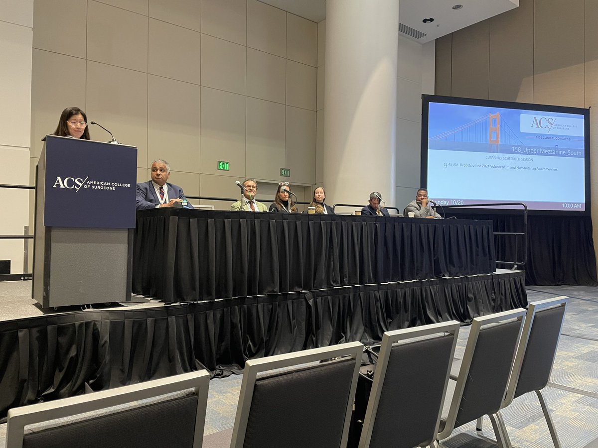 miranda_melone's tweet image. The 2024 ACS-Pfizer Award Winners are in the houuuuussseeee…of surgery :) Stop by Moscone South Rm 158 until 11:15 to hear some amazing stories! @AmCollSurgeons #ACSCC24 #globalsurgery