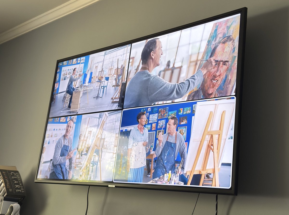 MarkoMatias's tweet photo. This is what @YouTubeTV’s #multiview is all about! 
#paintinmanning #quadbox https://t.co/Khg7iVMsBj