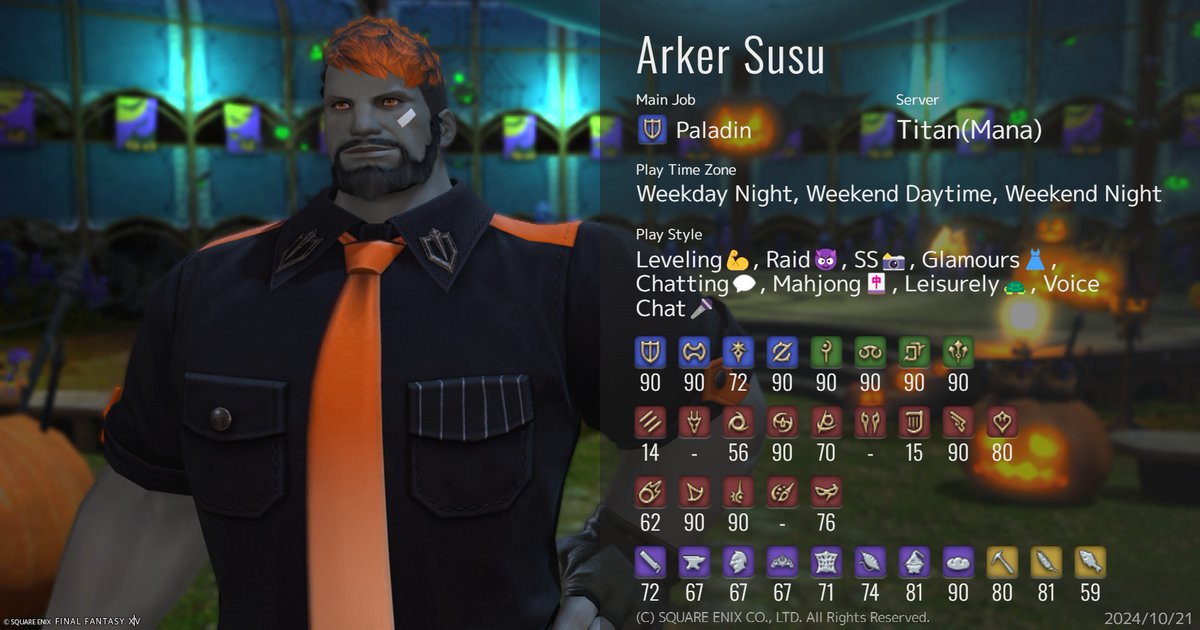 arkertales's tweet photo. Character card updated :3         

#FF14 #FFXIV #Roegadyn #ルガディン 
#Charactercard #キャラクターカード https://t.co/jZrqfCc9i9
