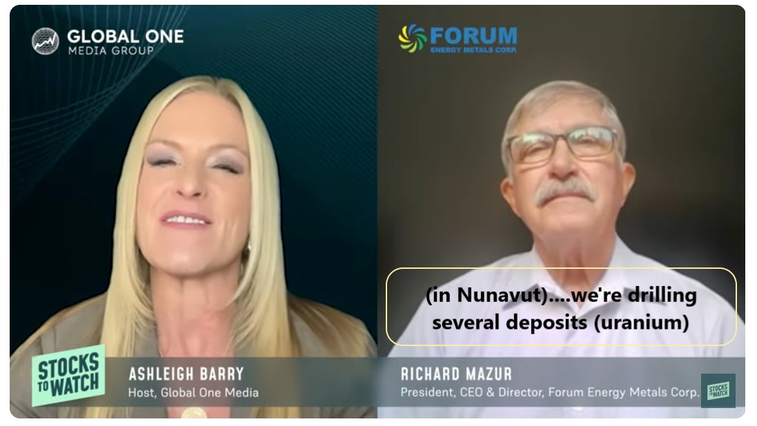 Exclusive pre-event coverage for the #Commodities  Global Expo 2024 
⭐<a href="/ForumEnergyMC/">Forum Energy Metals Corp</a> $FMC.V $FDCFF 
#uranium #nuclearenergy #CleanEnergy <a href="/capnek123/">📐triANGLE INVESTOR</a> <a href="/TheNextBigRush/">Fabi</a> 
youtu.be/lc7vlA85GfI?si…