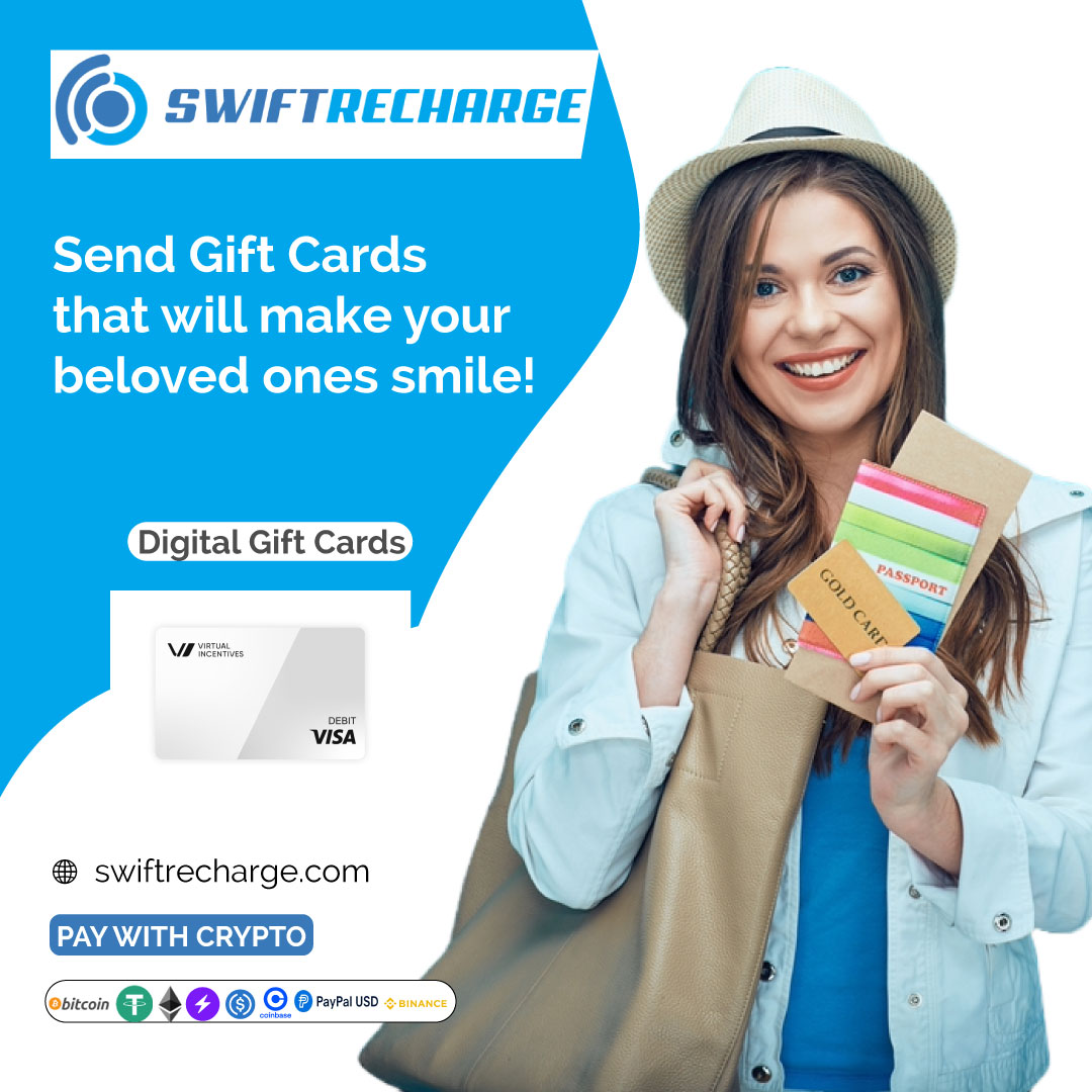 swiftrecharges's tweet image. Buy Virtual Visa Card instantly with swiftrecharge.com for travel and online shopping worry free! #cryptopayment #cryptocard #virtualcard #giftcard #CryptoNews #crypto