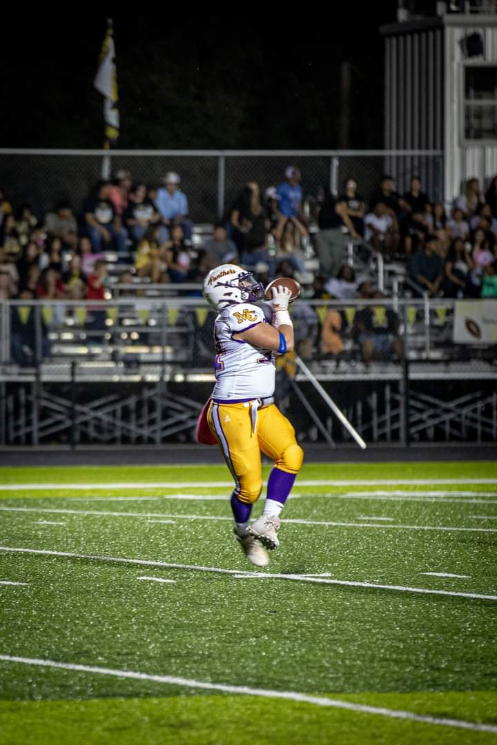 MtCalmFootball's tweet photo. Back to business for the boys in purple and gold, preparing for district play!! 

photos by: @Jen_vinson83

#FAMILY https://t.co/wCZsfy8F8j