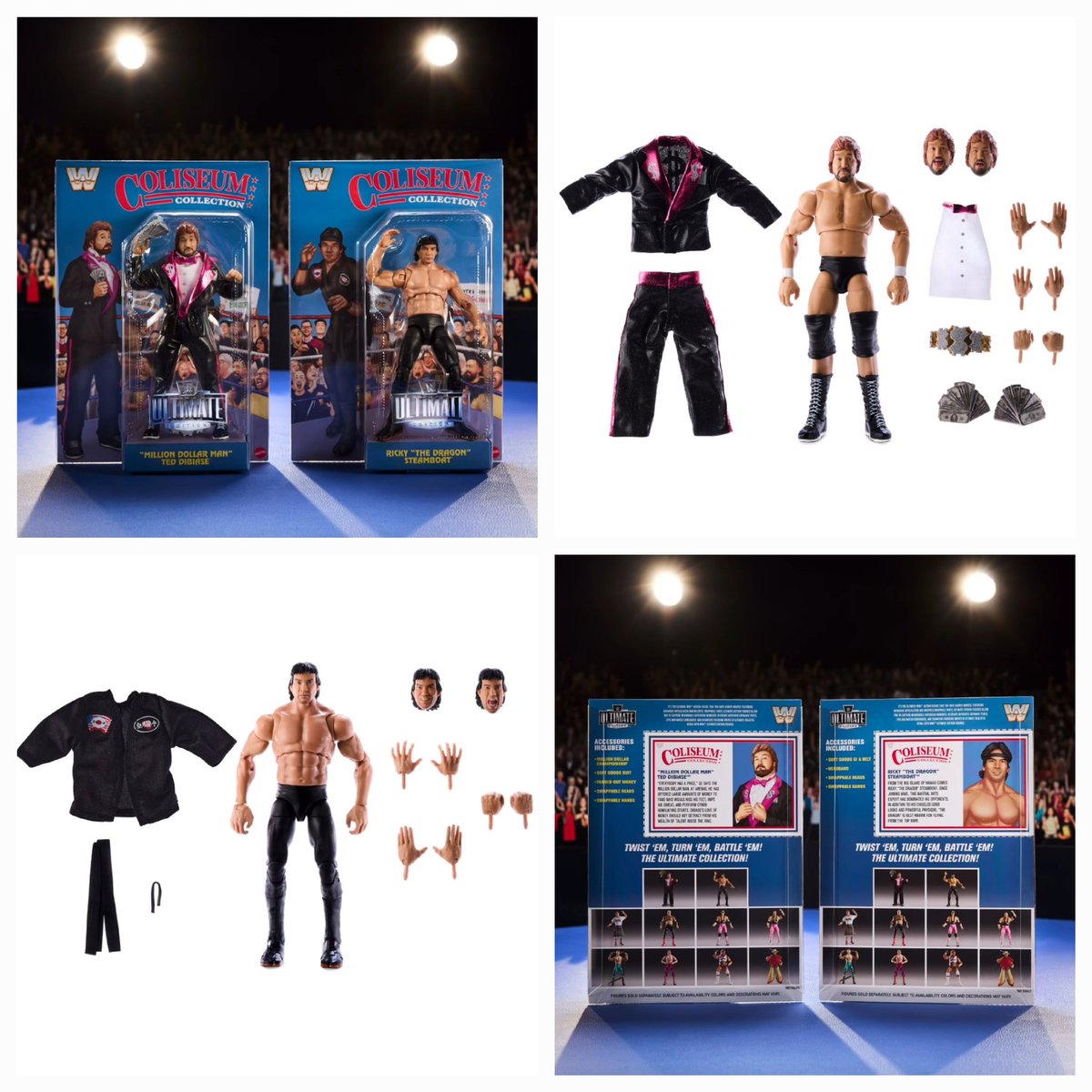 StateOverse's tweet image. 💵💢ALERT💢🐉
#Statoversians!
👁🌛👁
     🫶
The next Coliseum Collection wave featuring the “Million Dollar Man” Ted DiBiase and Ricky “The Dragon” Steamboat is coming to Mattel Creations this Thurs 10/24 at N👀N EST! 💵🐉

#ColiseumCollection
#WWEEliteSquad
#nycc…