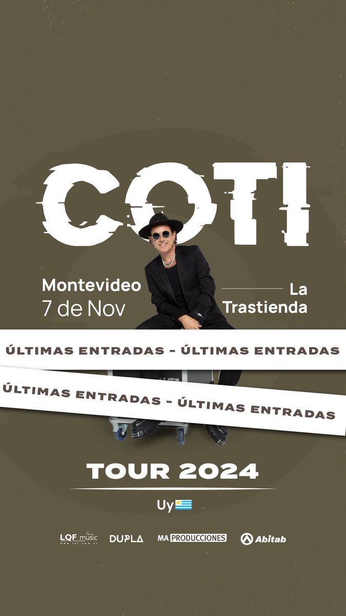 ¡Que felicidad esta gira! 
🎫últimas entradas: linktr.ee/CotiFechas