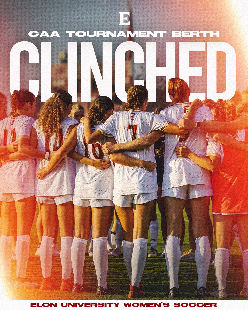 ElonWSoccer's tweet photo. Clinched. ✅ 

#PhoenixRising | #EUWSOC https://t.co/NjWDJ1KNAV