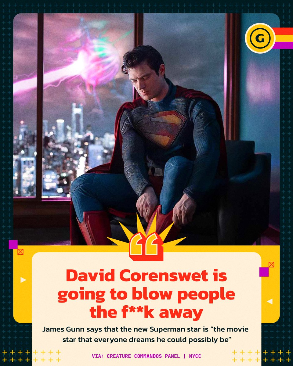 GameSpot's tweet photo. James Gunn has high praise for his new #Superman star ☄️

#NYCC #NYCC2024 https://t.co/wd9v0PXJoY