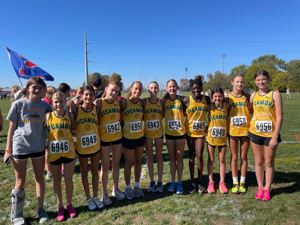 SJHAthletics's tweet photo. You knew they were GMC Champs; now they are STATE Champs! Congratulations to Ariana H. (individual state champion) and the girls' cross country team for winning the Ohio Middle School State Meet! 🎉 https://t.co/Y36wRJ0Xp2