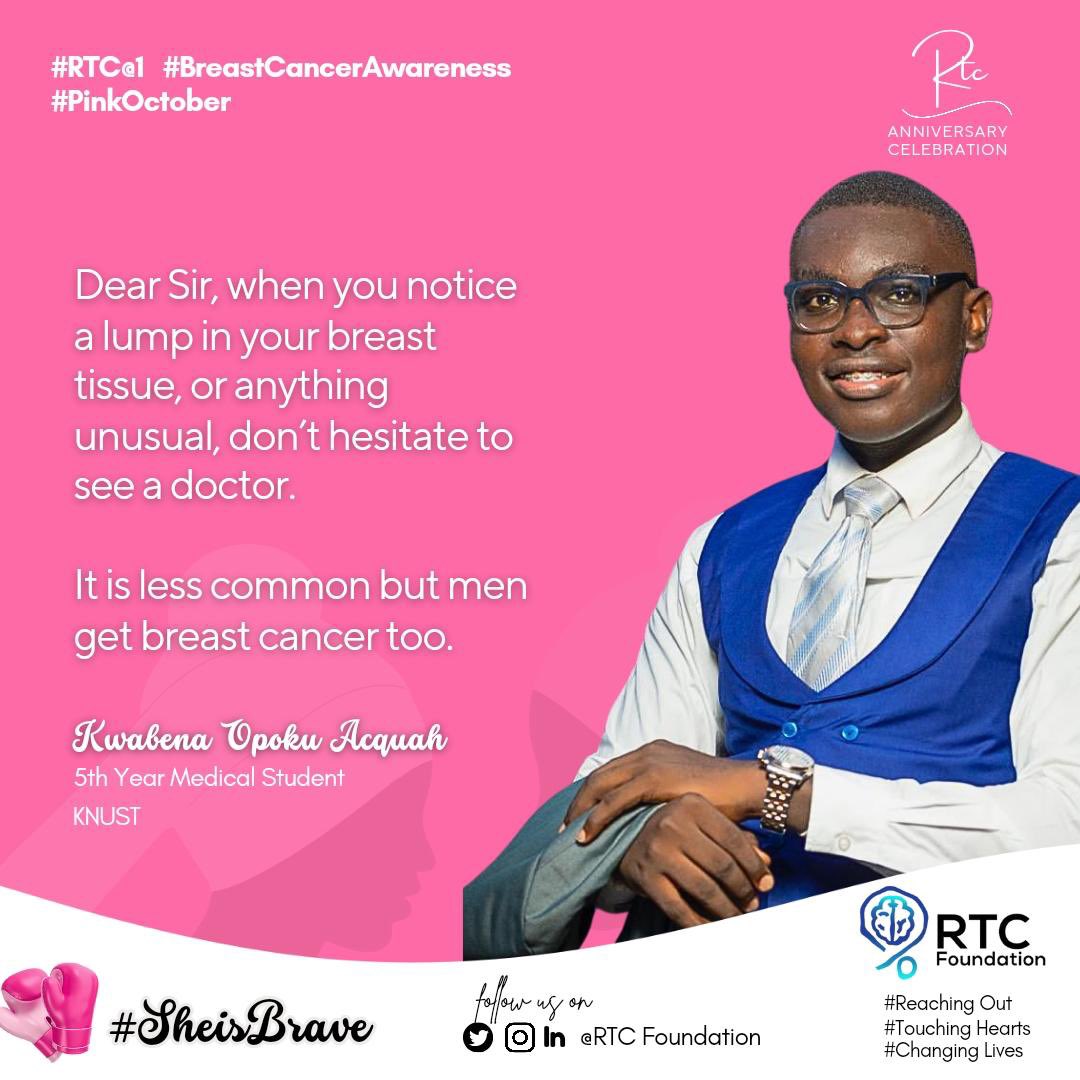 As we encourage breast self-exams for women, our noble men are not forgotten.

𝗕𝗿𝗲𝗮𝘀𝘁 𝗖𝗮𝗻𝗰𝗲𝗿 𝗼𝗰𝗰𝘂𝗿𝘀 𝗶𝗻 𝗺𝗲𝗻 𝘁𝗼𝗼! 👔

💪Be brave as well, shun all excuses and seek help when you notice anything odd.