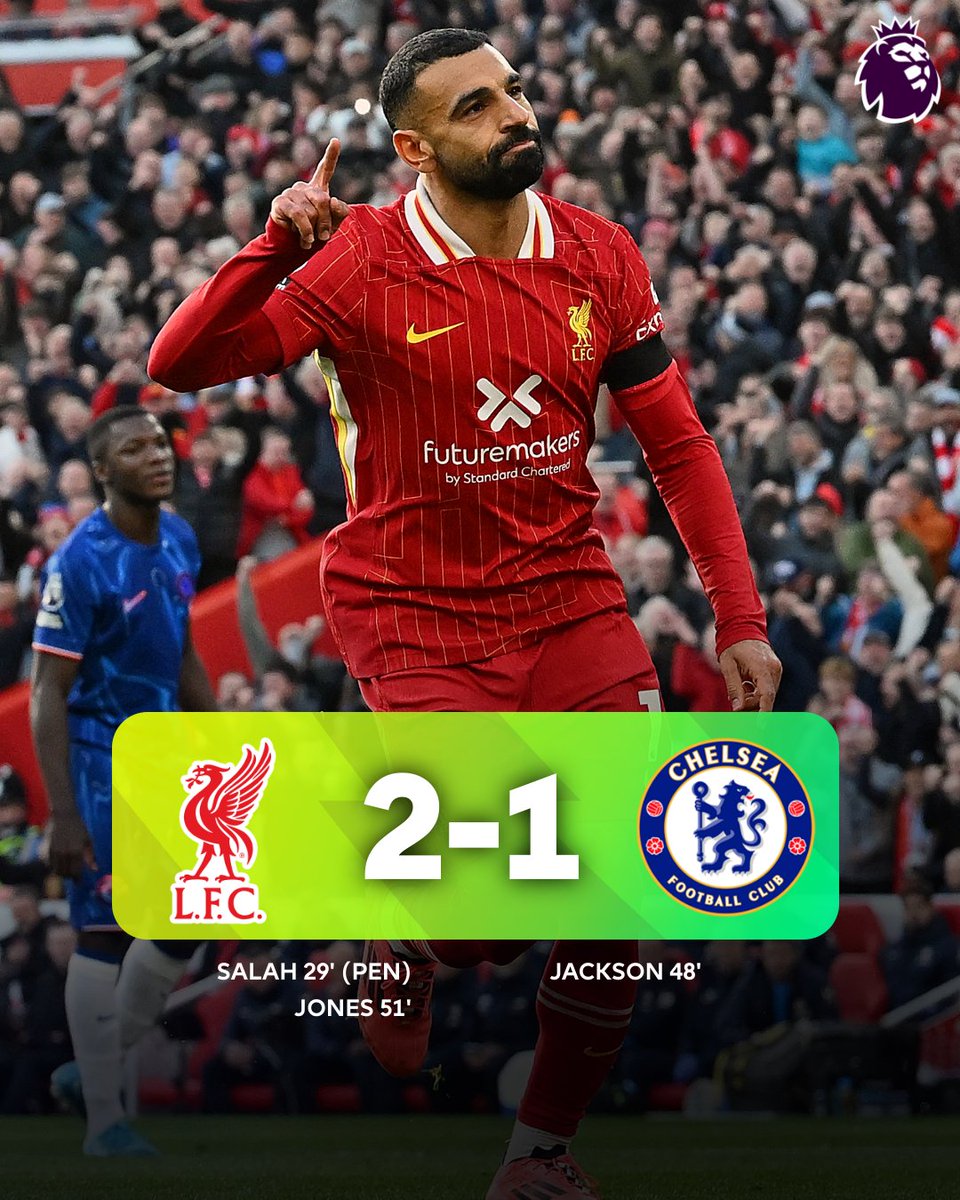 premierleague's tweet photo. Arne Slot's Liverpool return to the top of the Premier League table with a win over Chelsea 🔝
#LIVCHE https://t.co/wF085TmIst