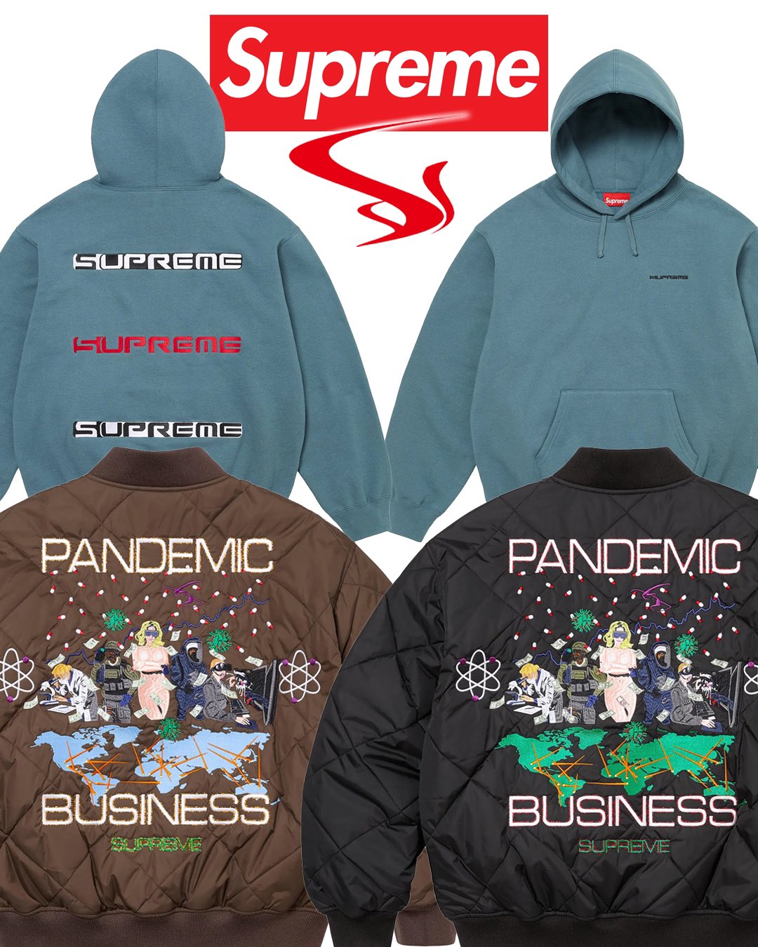 Supreme AOI Hooded 呼び Work Jacket 